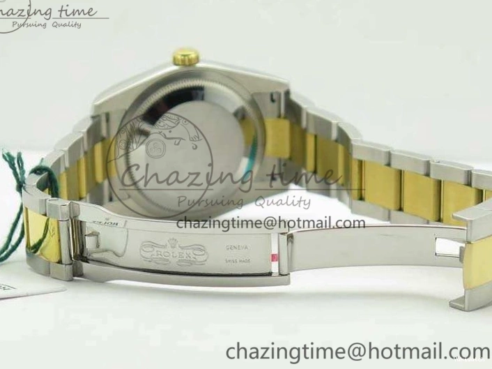 116234 36mm Oyster DJF YG Datejust Edition 1:1 Bracelet V2 Dial On SA3135 Fluted SS White Best Com 1129